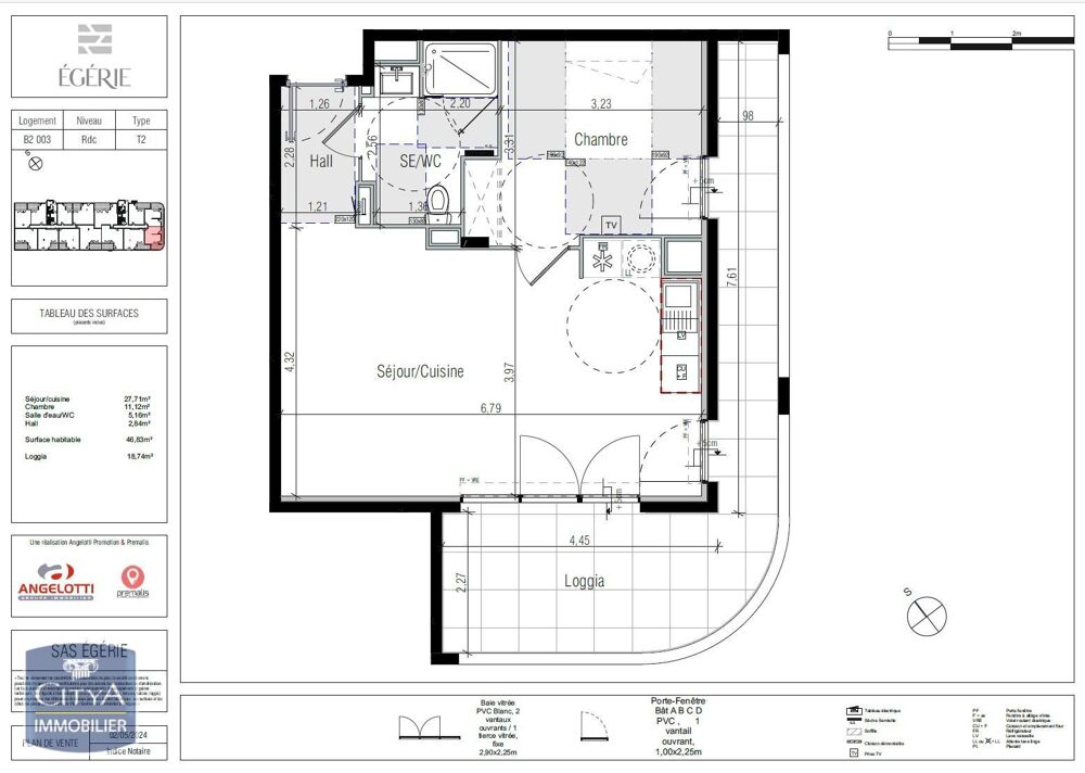 À LOUER - T2 NEUF EN LOCATION SUR PLAN - DISPONIBLE À PA....