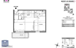  Appartement � louer 2 pi�ces 46 m�