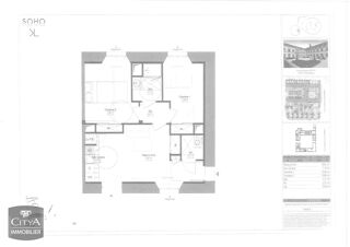  Appartement à louer 3 pièces 57 m²