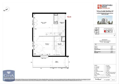  Appartement  louer 2 pices 38 m