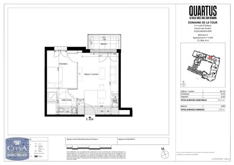  Appartement � louer 1 pi�ce 35 m�