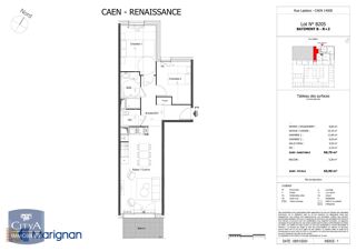 Appartement à louer 3 pièces 61 m²