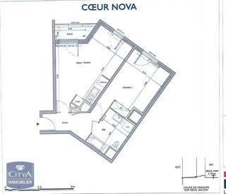  Appartement � louer 2 pi�ces 47 m�