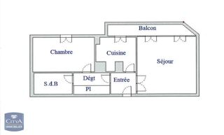  Appartement à louer 2 pièces 49 m²