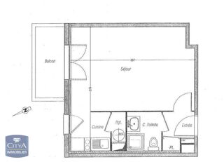  Appartement à louer 1 pièce 31 m²