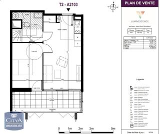  Appartement à louer 2 pièces 42 m²