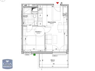  Appartement � louer 2 pi�ces 41 m�