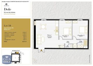  Appartement à louer 3 pièces 63 m²
