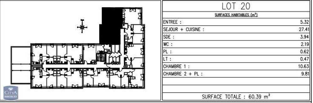 location Appartement - 3 pièce(s) - 60 m² Ouistreham (14150)