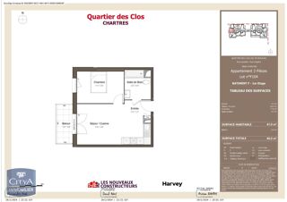  Appartement à louer 2 pièces 41 m²