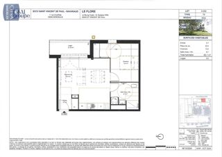 location Appartement - 2 pièce(s) - 46 m² Saint-Vincent-de-Paul (33440)