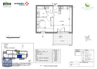  Appartement � louer 2 pi�ces 46 m�