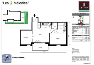  Appartement à louer 3 pièces 52 m²