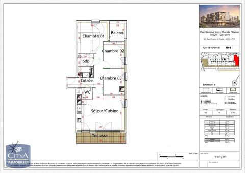  Appartement � louer 4 pi�ces 76 m�