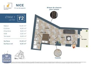  Appartement � vendre 2 pi�ces 31 m�