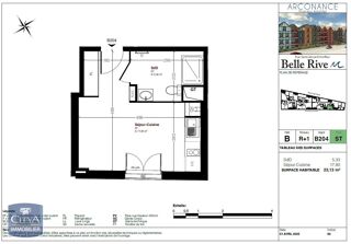  Appartement  vendre 1 pice 23 m