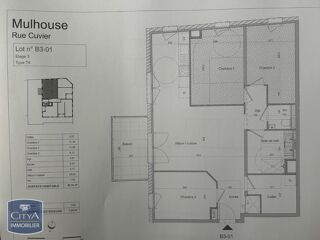  Appartement � vendre 4 pi�ces 80 m�