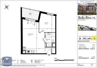  Appartement � vendre 2 pi�ces 48 m�