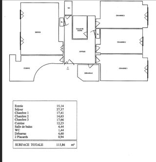  Appartement � vendre 4 pi�ces 116 m�