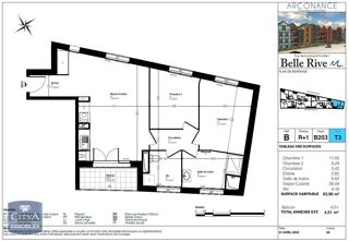  Appartement  vendre 3 pices 64 m