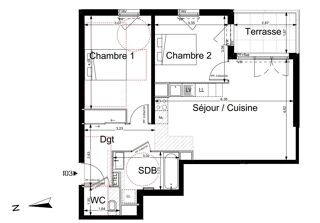  Appartement � vendre 3 pi�ces 63 m�