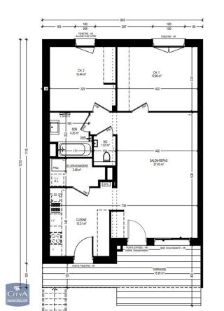  Appartement  vendre 3 pices 70 m