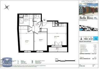  Appartement  vendre 3 pices 58 m