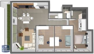  Appartement  vendre 4 pices 91 m