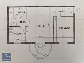  Appartement � vendre 2 pi�ces 46 m�