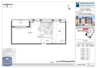  Appartement  vendre 2 pices 47 m