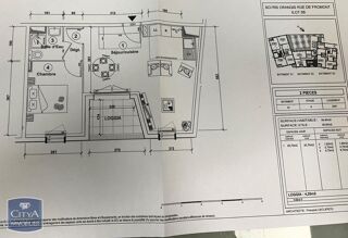  Appartement  vendre 2 pices 39 m