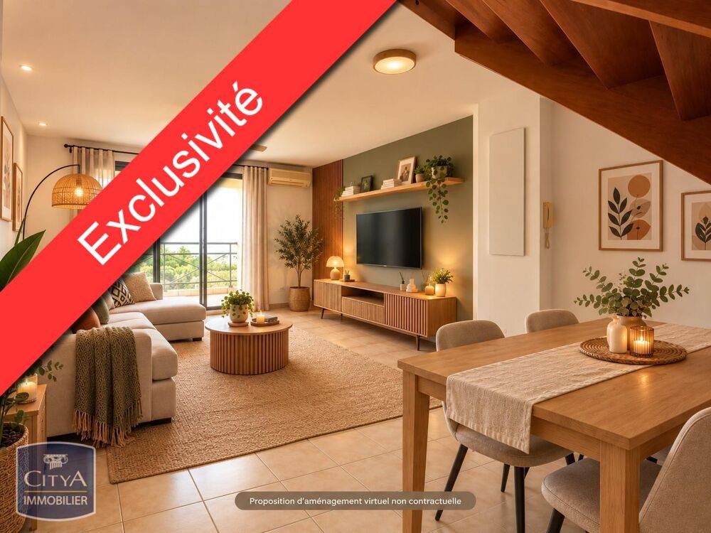 VENTE T2 en duplex de 59 m² à Saint-Denis avec vue mer !....