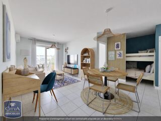  Appartement  vendre 2 pices 43 m