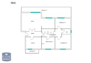  Appartement � vendre 4 pi�ces 92 m�