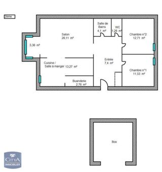  Appartement � vendre 4 pi�ces 86 m�