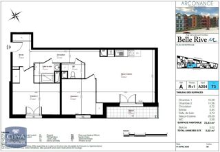  Appartement  vendre 3 pices 72 m