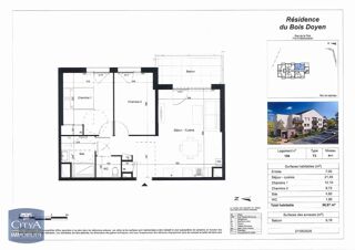  Appartement � vendre 2 pi�ces 44 m�