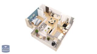  Appartement  vendre 3 pices 54 m