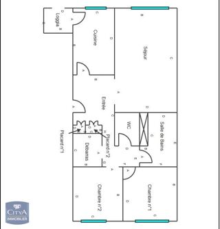  Appartement  vendre 3 pices 72 m