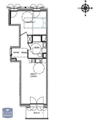  Appartement � vendre 2 pi�ces 48 m�