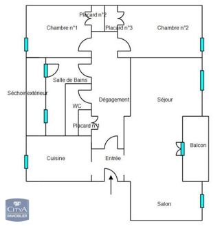  Appartement  vendre 4 pices 68 m