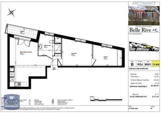  Appartement � vendre 2 pi�ces 51 m�