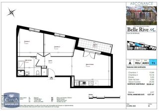  Appartement � vendre 3 pi�ces 58 m�