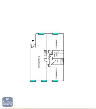  Appartement � vendre 3 pi�ces 46 m�