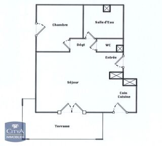  Appartement  vendre 2 pices 42 m