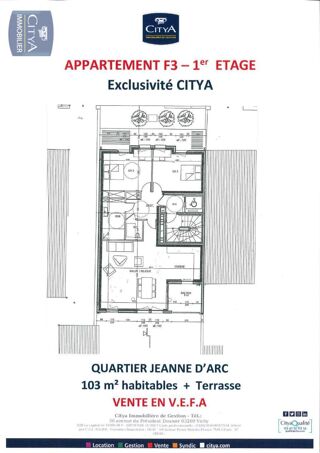  Appartement � vendre 3 pi�ces 103 m�