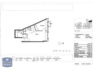  Appartement � vendre 2 pi�ces 38 m�