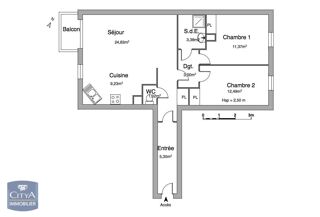  Appartement � vendre 3 pi�ces 71 m�