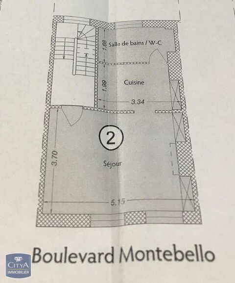  Appartement  vendre 1 pice 30 m