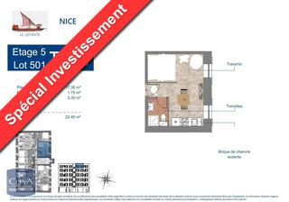  Appartement � vendre 1 pi�ce 22 m�